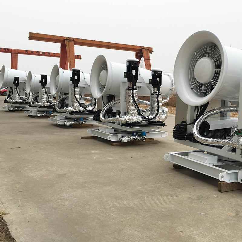 60米防爆除尘雾炮机远程射雾器4G无线控制双流体干雾雾炮厂家