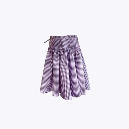 Women Low Rise Plaid Midi Skirt Fashion Accessories Print