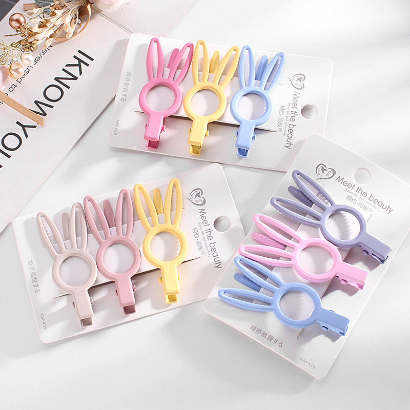 ins糖果色少女发夹日韩变色发饰