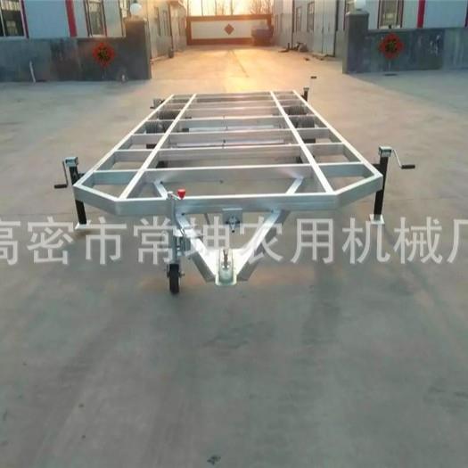 大型牵引平板拖车镀锌木屋拖车3吨房车底盘重型平板拖车非标定/制