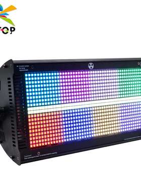 8段8+8RGB三合一灯珠带96颗白光贴片灯珠舞台频闪跑马背景效果