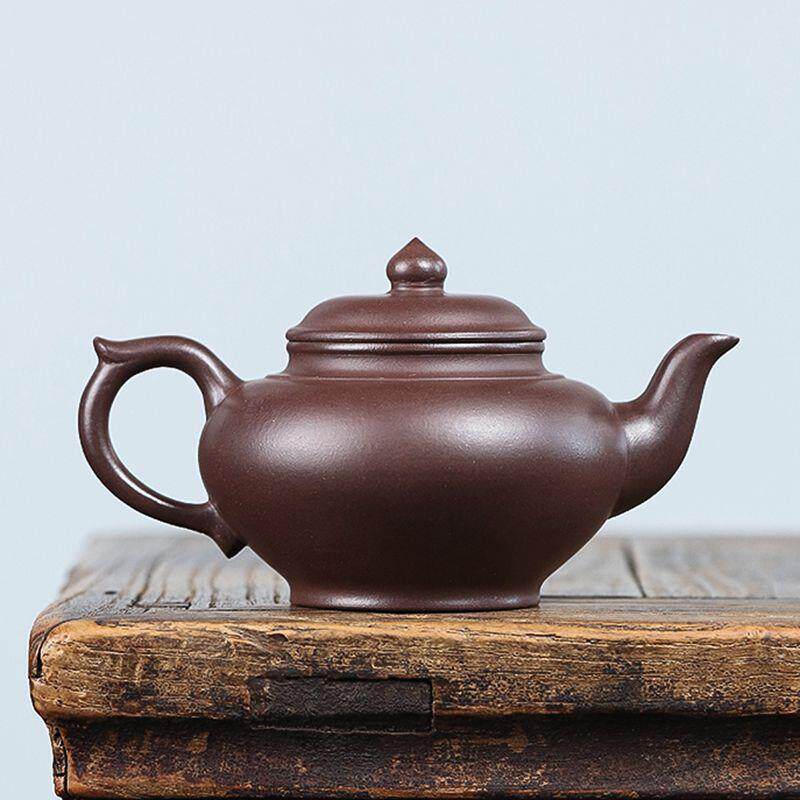 手工制 宜兴紫砂壶家用名家 原矿紫泥笑樱壶大容量功夫泡茶壶