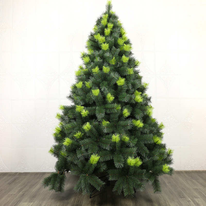 新款绿色高档橱窗大型树仿圣诞节装饰品松针圣诞树pvc加密