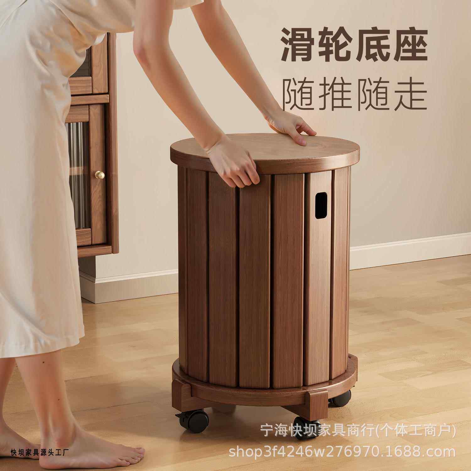 实木凳子家用可叠放板凳纳组合高圆凳叠叠凳餐厅堆叠客人备用凳