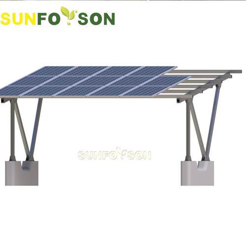 太阳能N型单边停车太阳能板停车场光伏车棚支架太阳能全铝结构