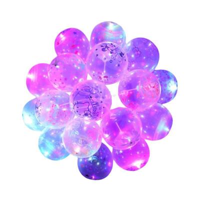 LED灯发光彩色气球批乳胶卡通地摊气球灯气球生日装饰balloon