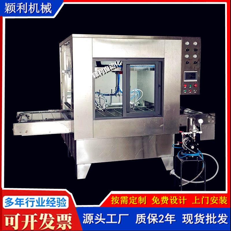广告字铝铜铁片自动喷漆线双轴往复喷涂线喷油输送烘烤一体设备