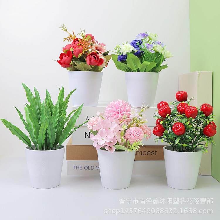 仿真花绿植小摆件室内家居塑料假仿真花