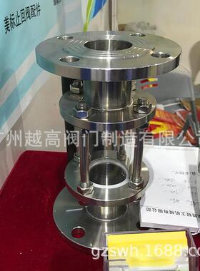 304不锈钢法兰视盅玻璃管视镜锅炉视筒管道直流观察视窗HGS07-126