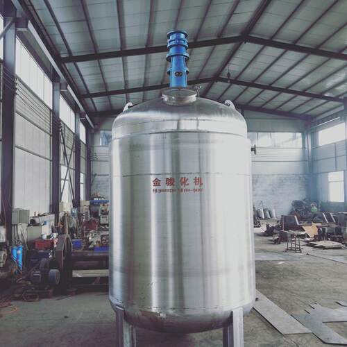 厂家生产反应釜500L真空机械密封汽加热不锈钢聚酯树脂釜搪瓷