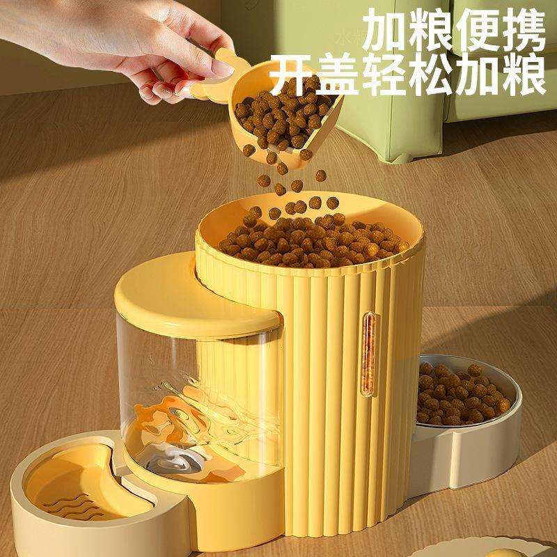 S6Y猫碗狗碗自动喂食器饮水食盆双碗猫咪粮宠物用品水碗饭碗喝水
