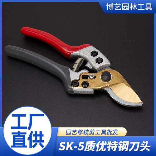 现货修枝剪刀果枝剪树剪 园林工具果树专用铝合金剪刀