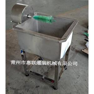 【惠联】奶吧用洗瓶机 半自动洗瓶机 毛刷式刷瓶机保修一年