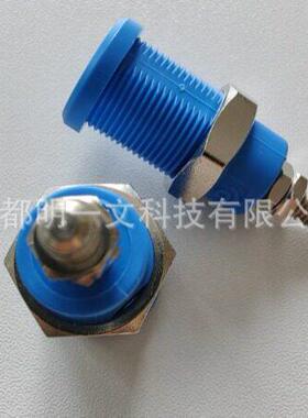 Pomona连接器72930-6香蕉插孔标准香蕉式有螺纹外部螺纹蓝色