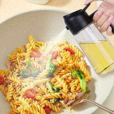 2in1 500ml Plastic Spray Oil Sprayer Bottle Spray Oil Dispen