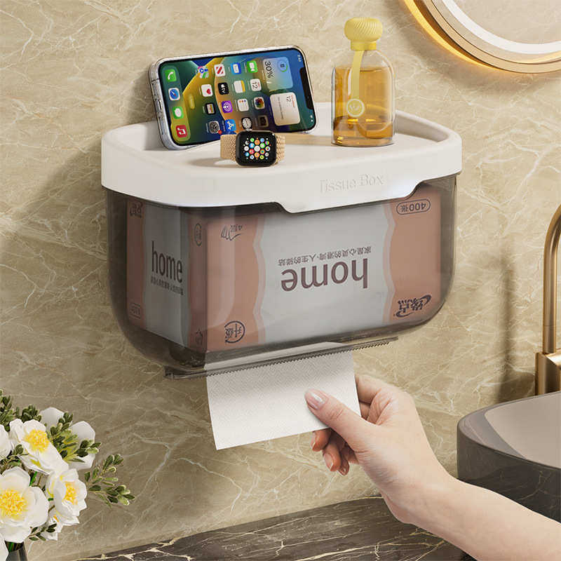卫生间纸巾盒壁挂免打孔抽纸盒防水厕所卷纸厕纸纸巾架浴室置赢朔,收纳整理,纸巾架,淘宝优惠券,粉丝福利购,淘宝优惠卷