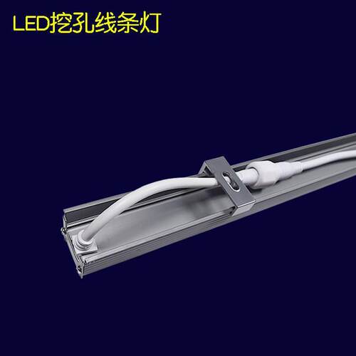led线条灯硬灯条线性洗墙灯户外铝材护栏管跑马灯七彩轮廓灯挖孔
