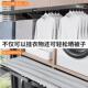 抽收纳架抽拉式 抽拉裤 五架 架置衣杆无品牌 隐形晾衣架洗衣机方裤