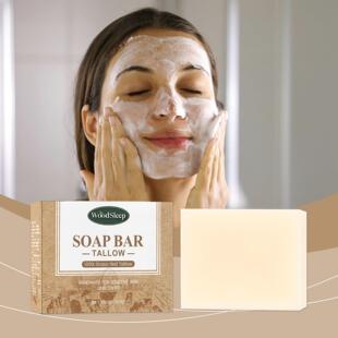 WOODSLEEP Tallow Skincare Soap Tallow Cleansing Soap for Bod