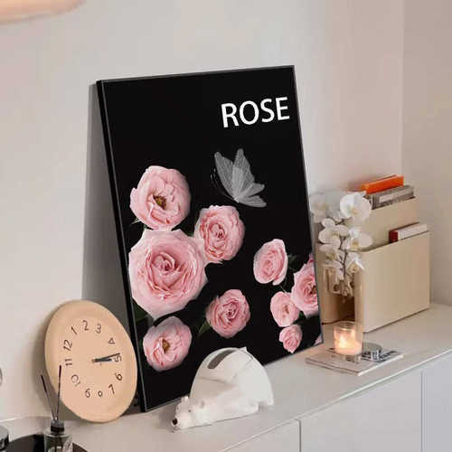 北欧ins风客厅装饰画现代简约餐厅挂画桌面相框摆台画玄关壁画