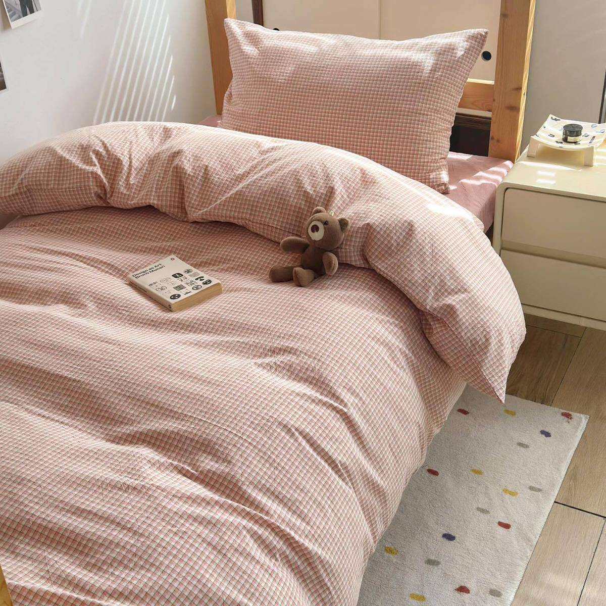 亲肤透气学生纯棉被套床单套装全棉学校单人宿舍床三件套男女通用