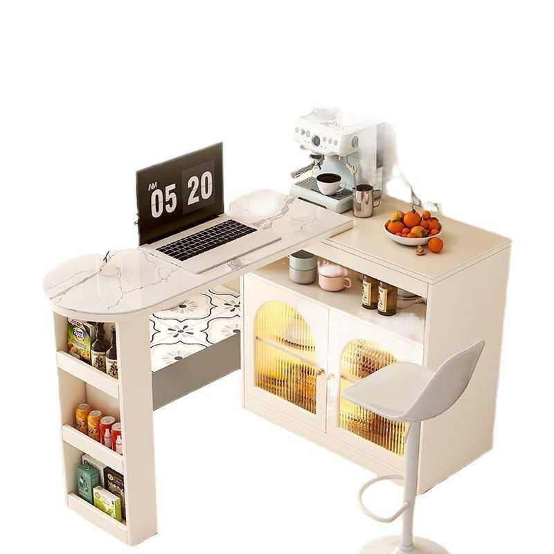 岩板吧台桌家用客厅中岛台餐桌实木餐边柜奶油风小户型阳台隔断柜,住宅家具,吧台,淘宝优惠券,粉丝福利购,淘宝优惠卷