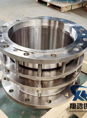 不锈钢双法兰限位伸缩器双法兰传力接头304/316可DN50