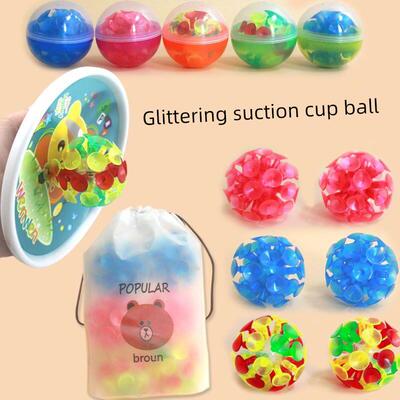 新款 Luminous sticky /suction cricket/sucker ball/luminous