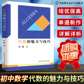 中科大初中数学代数的魅力与技巧单墫著初一初二初三初中，数学解题规律方法与技巧，代数789年级2021中考数学必刷代数题同步训练题