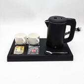 锦江之星烧水壶双层迷你 全季 Kinhao 健浩KH826酒店电水壶托盘套装