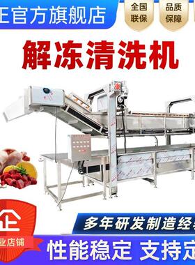 鼓泡解冻清洗设备 化冰机 水浴解冻机 龙门提升解冻机 破冰化冻池