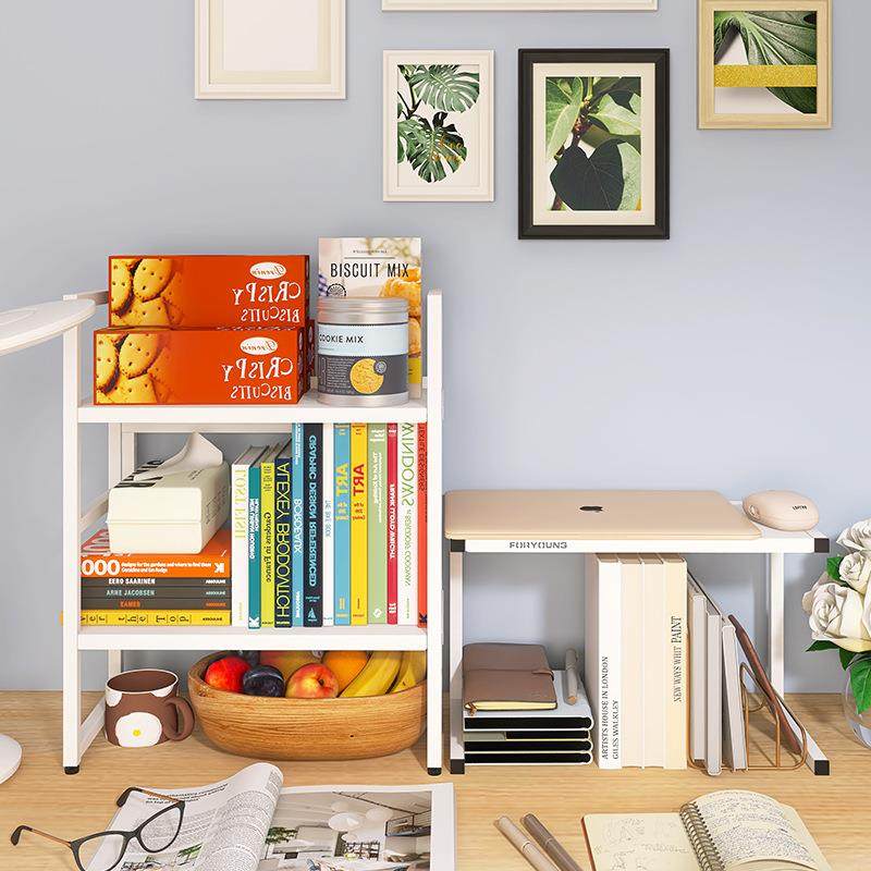 桌面置物架方管书架办公桌工位学生宿舍书桌电脑桌上摆件收纳新品