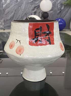 中古关风代简约陶129瓷花瓶摆件复古树脂现花器摆欧式玄客厅装饰