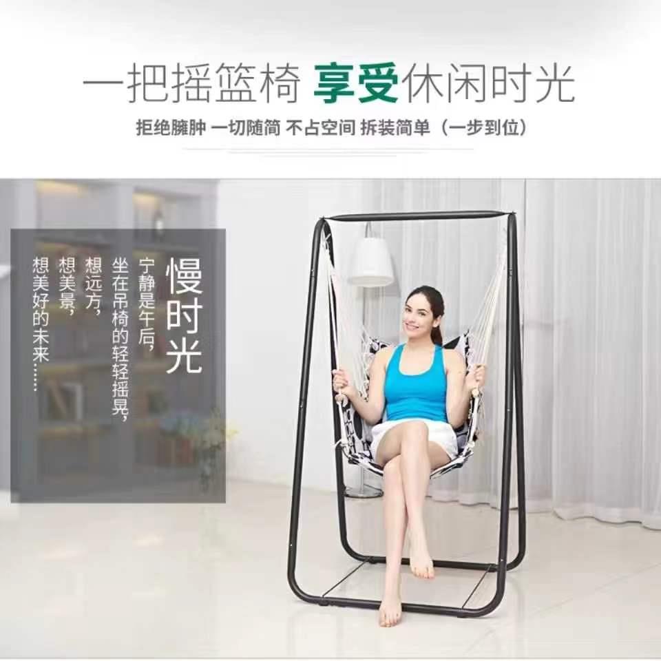 秋千闲户外秋千吊椅儿童成休椅室内阳JSW台家用人床铁艺吊吊篮椅