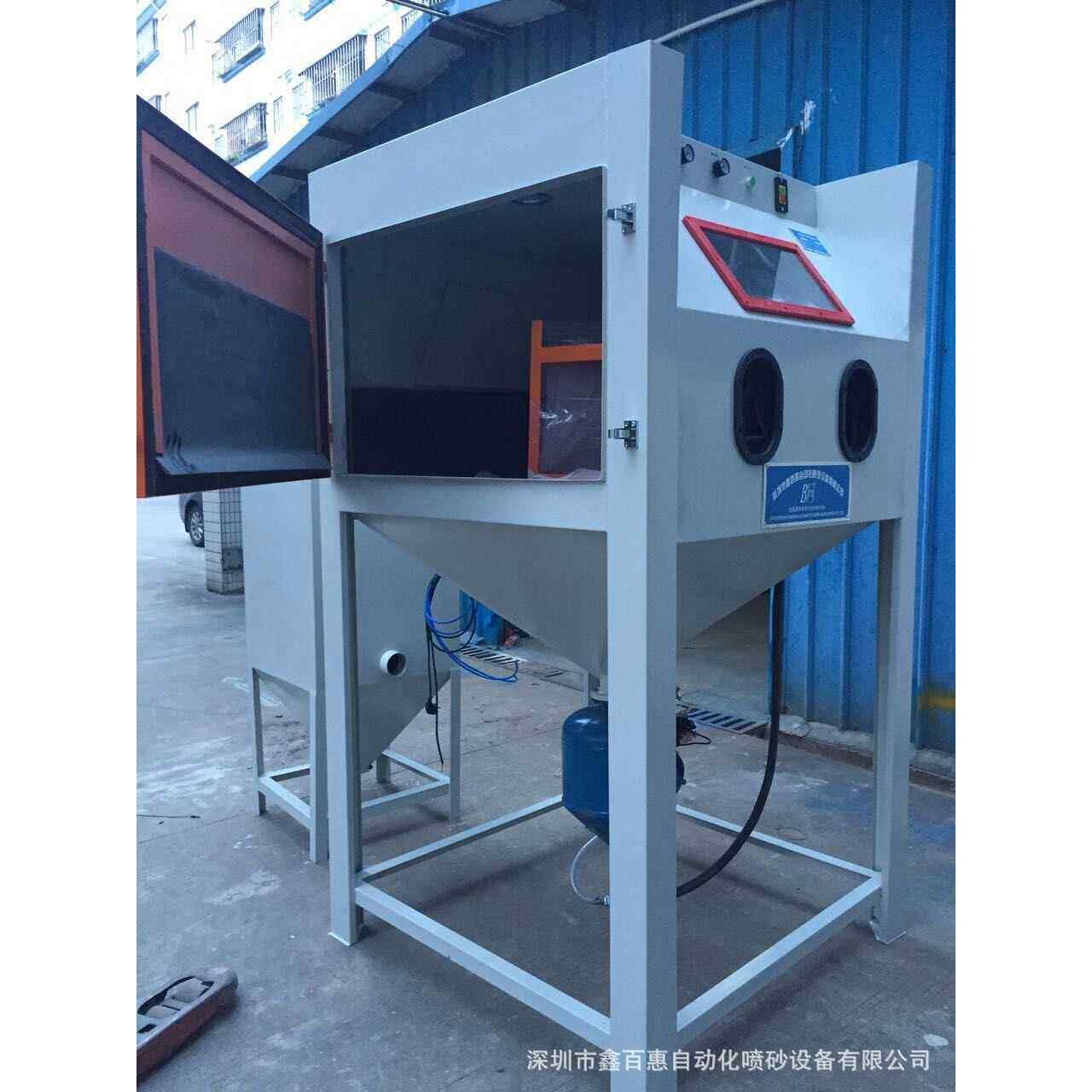 瓷砖背景墙喷砂机厂家自动输送式