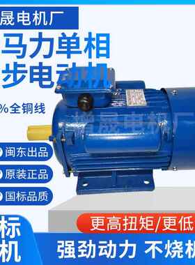 YL系列单相异步电动机YL8022 2极1.1KW