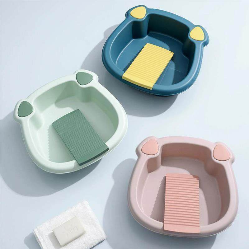 洗内裤盆家用小内号儿MJV5455内洗袜子衣裤专用搓童衣板洗衣盆一