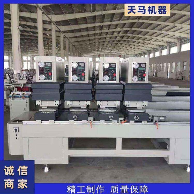塑钢门窗制作机器双面无缝焊接机四位焊接机四位单面焊接机双头锯