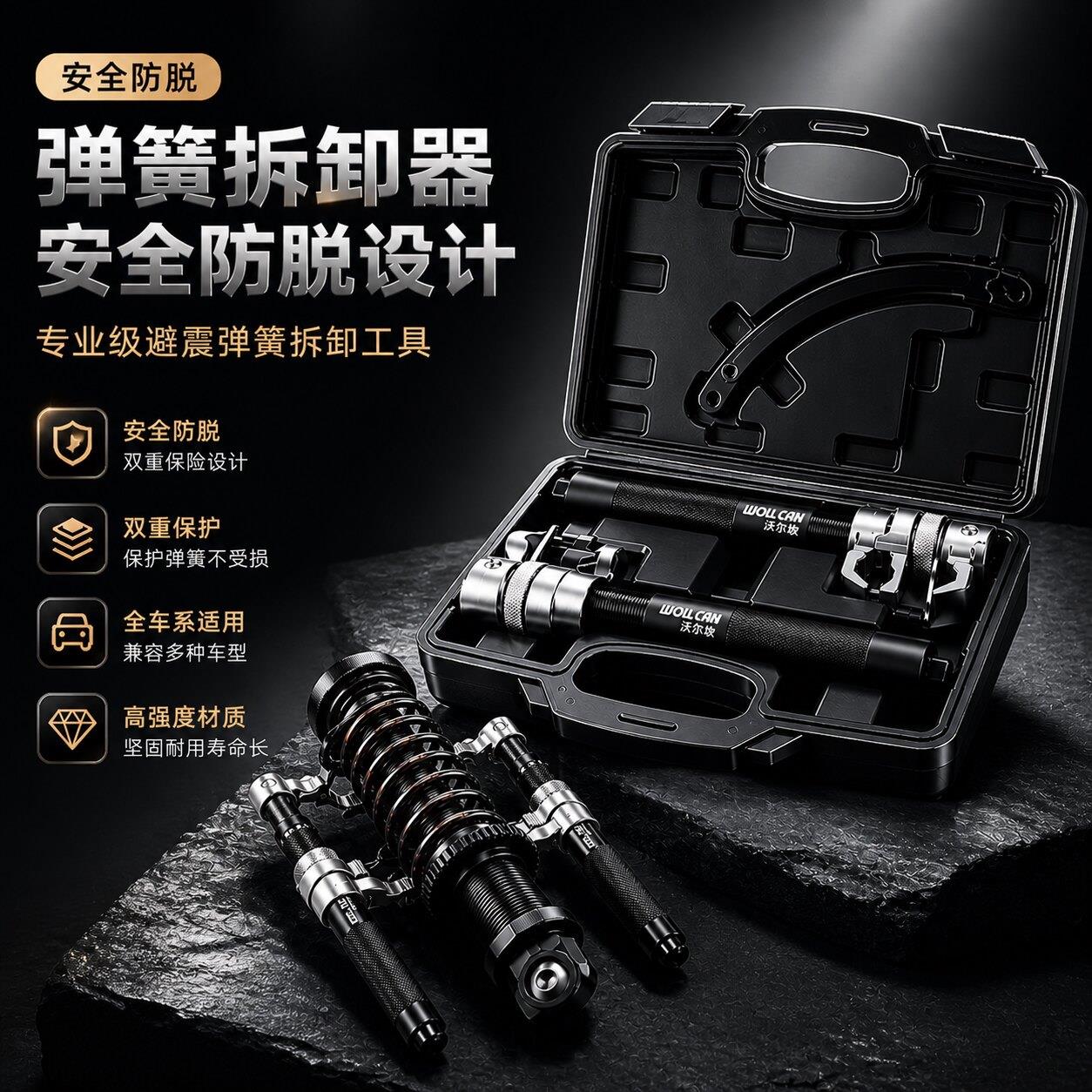 汽车减震器弹簧拆装工具爪式弹簧避震拆卸器羊角分离器维修工具
