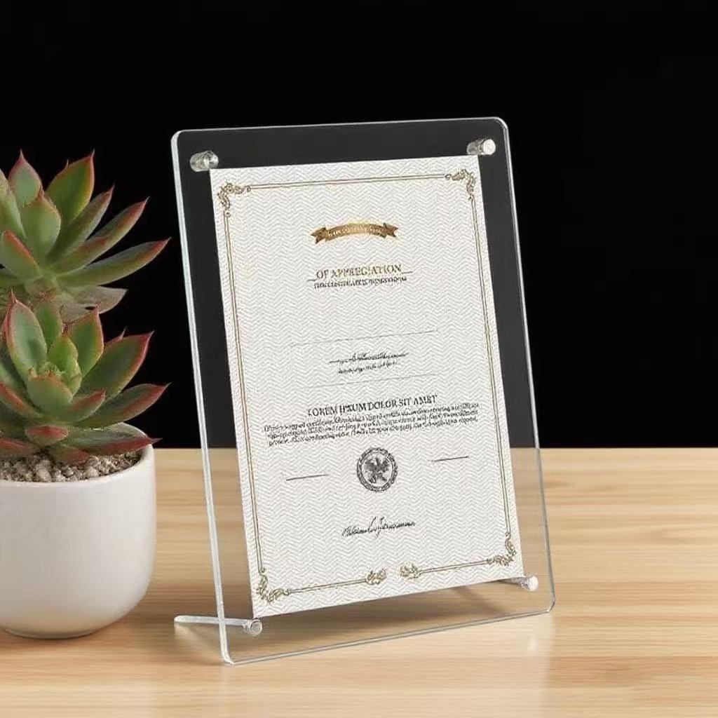 批发创意摆台玻璃DIY亲子装饰画