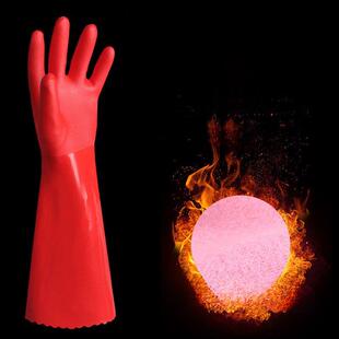 橡胶手套加绒加厚保暖胶皮乳胶清洁防水加长洗车厨房家务洗碗PVC