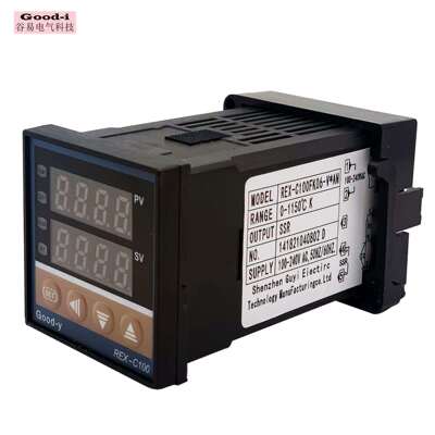 厂家温控器REX-C100温控表1300度+固体继电器+感温探头1米可调温