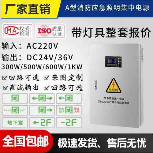 A型应急照明集中配电箱EPS配电箱 DC36V/24V应急照明灯具控制主机