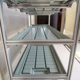 铝合金架温室苗床 无土栽培水培苗床 自动化物流大棚ABS潮汐苗盘