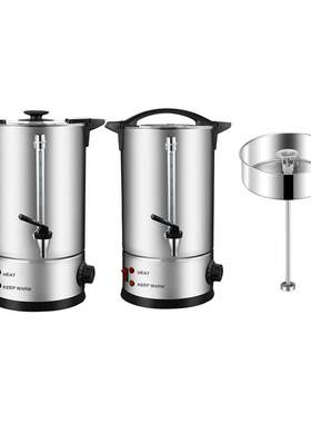 220V 304食品级双层不锈钢家用商用全自动开 水桶咖啡机带不锈钢