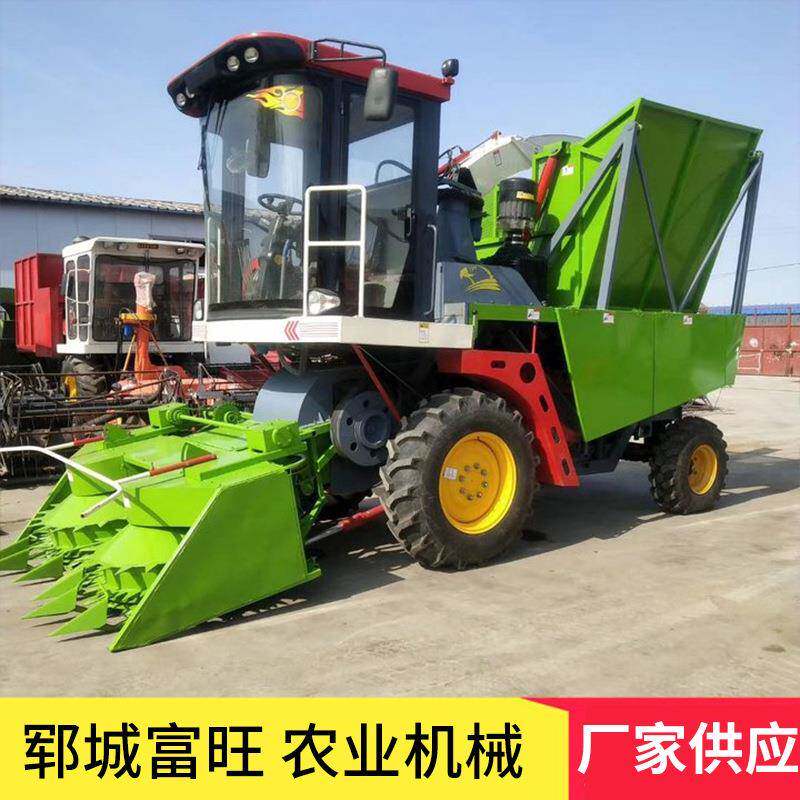 大型圆盘割台式青储机 玉米秸秆青储收割机 自走式牧草粉碎黄储机