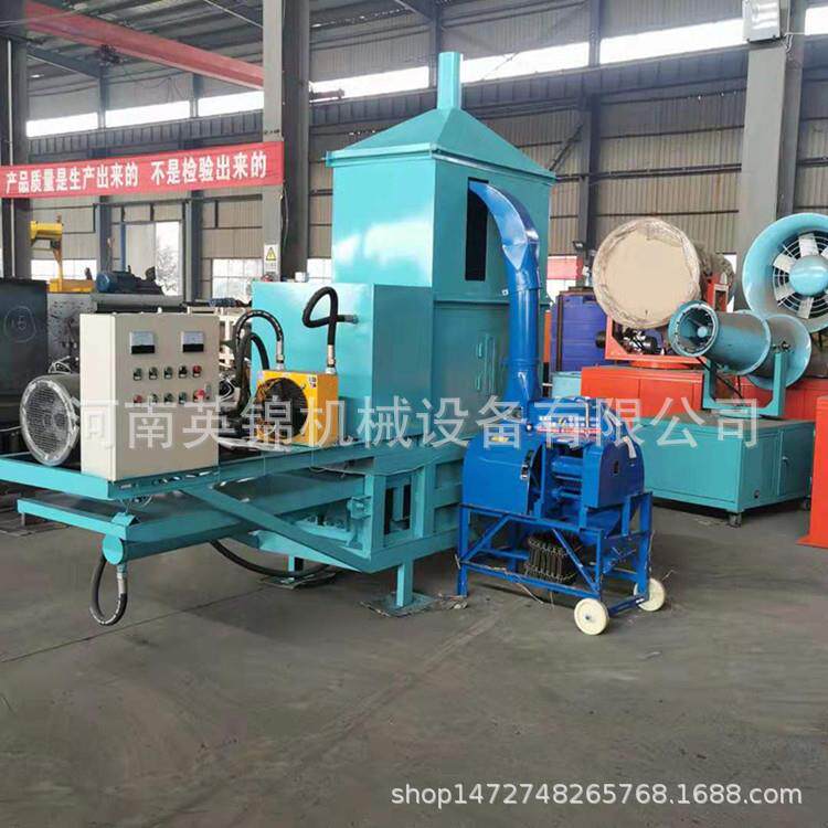 现货 大型干湿玉米秸秆打包机 青贮秸秆套袋式全自动液压打包机