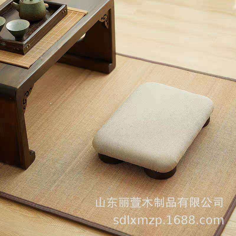 日式实木小凳子飘窗榻榻米矮凳脚凳软底儿童板凳打坐拜佛禅修凳