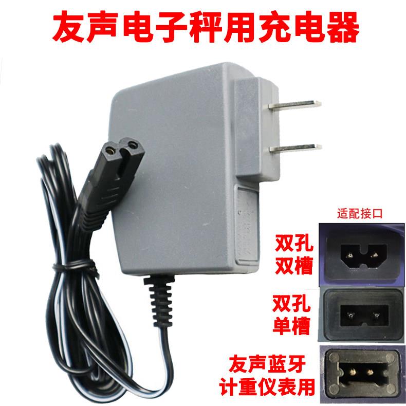 上海友声电子秤双孔充电器XK3100双槽电源线通用型台秤吊秤充电器