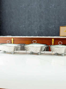 casserole银色石头纹烤盘长方形陶瓷烤盘sliver干汤锅bake ware